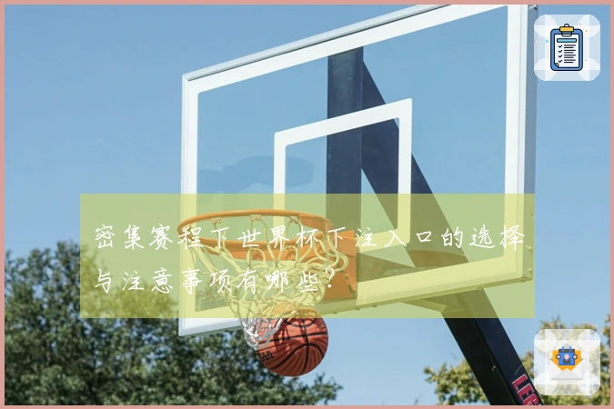 密集赛程下世界杯下注入口的选择与注意事项有哪些？
